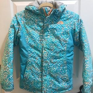 Girls North face winter coat size M 10-12